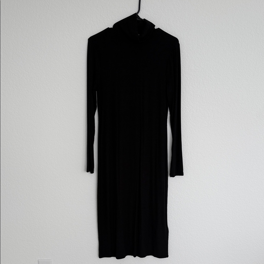 Daily Ritual Black Long Sleeve Dress